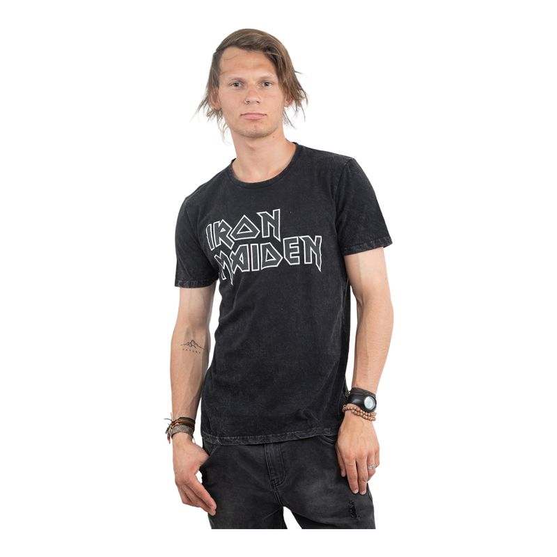IRON MAIDEN - Polera mc hombre rock negro iron maiden