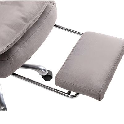 Imagen 2 del producto Silla Jefe De Tela Oficina Con Reposapiés Gris
