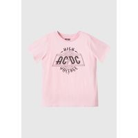 Polera Mujer YOU Acdc Voltage Rosado