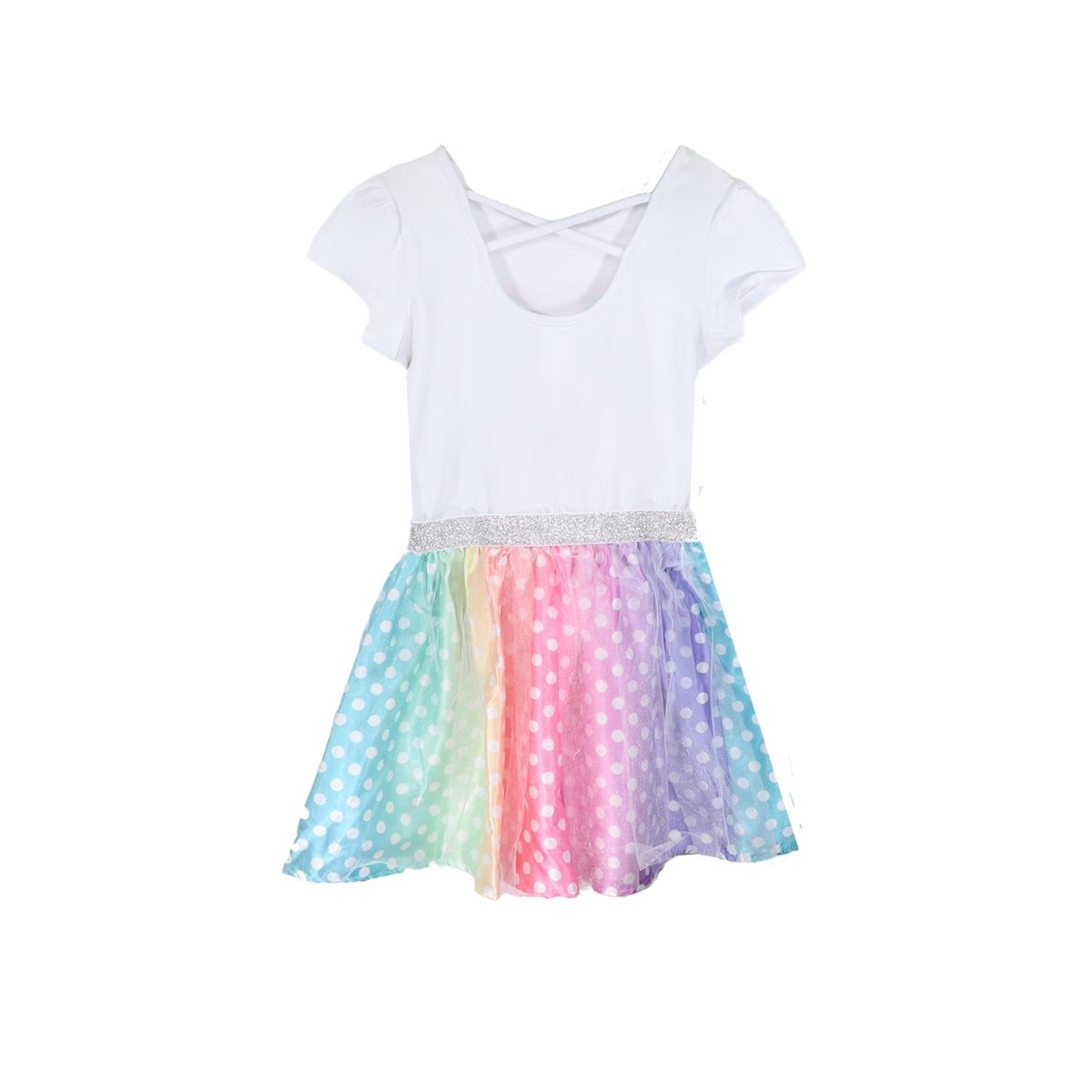 DISNEY - Vestido Niña Minnie Colorida Blanco Disney