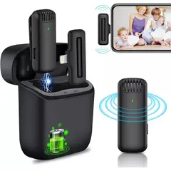 GENERICO - Micrófono inalámbrico Solapa Lightning para Iphone Captura Sonido 360°