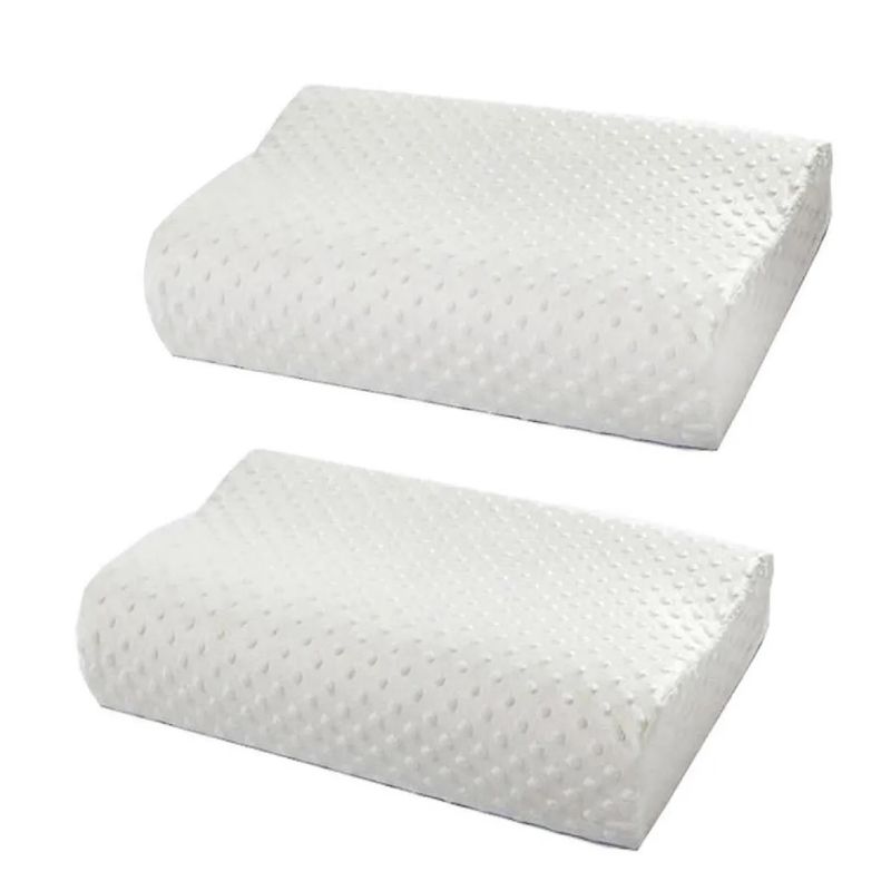 GENERICO - Pack 2 Almohadas Viscoelástica Con Memoria Cervical