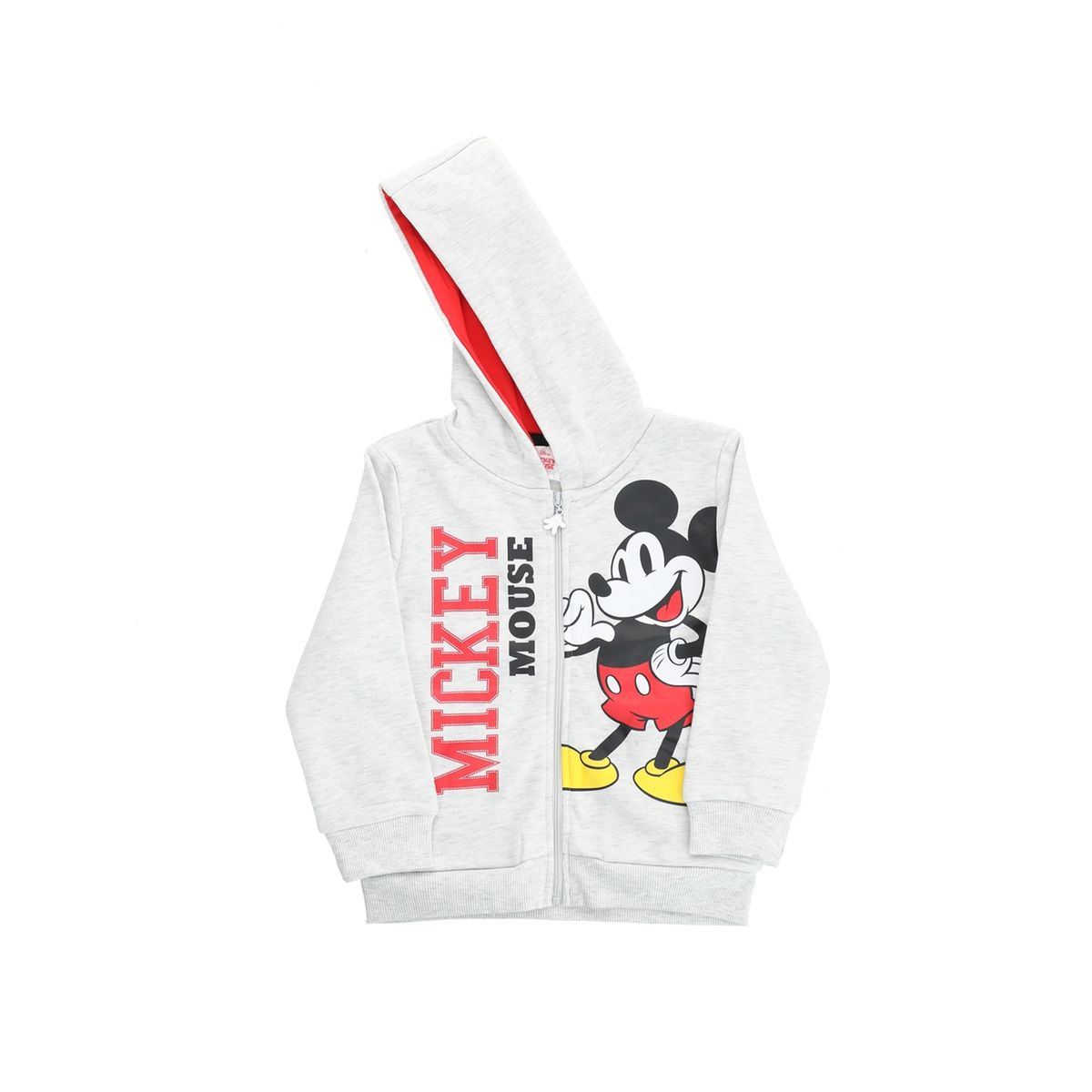 DISNEY - Poleron Niño Mickey Happy Vintage Gris Disney
