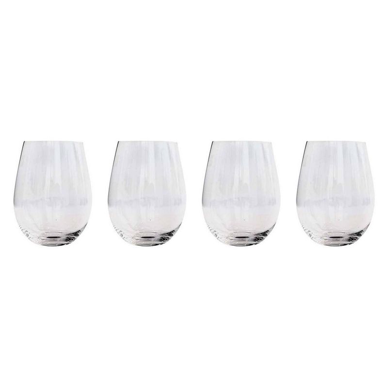 WAYU - VASO SET 4UN REDONDOS VIDRIO WAYU-MIMBRAL