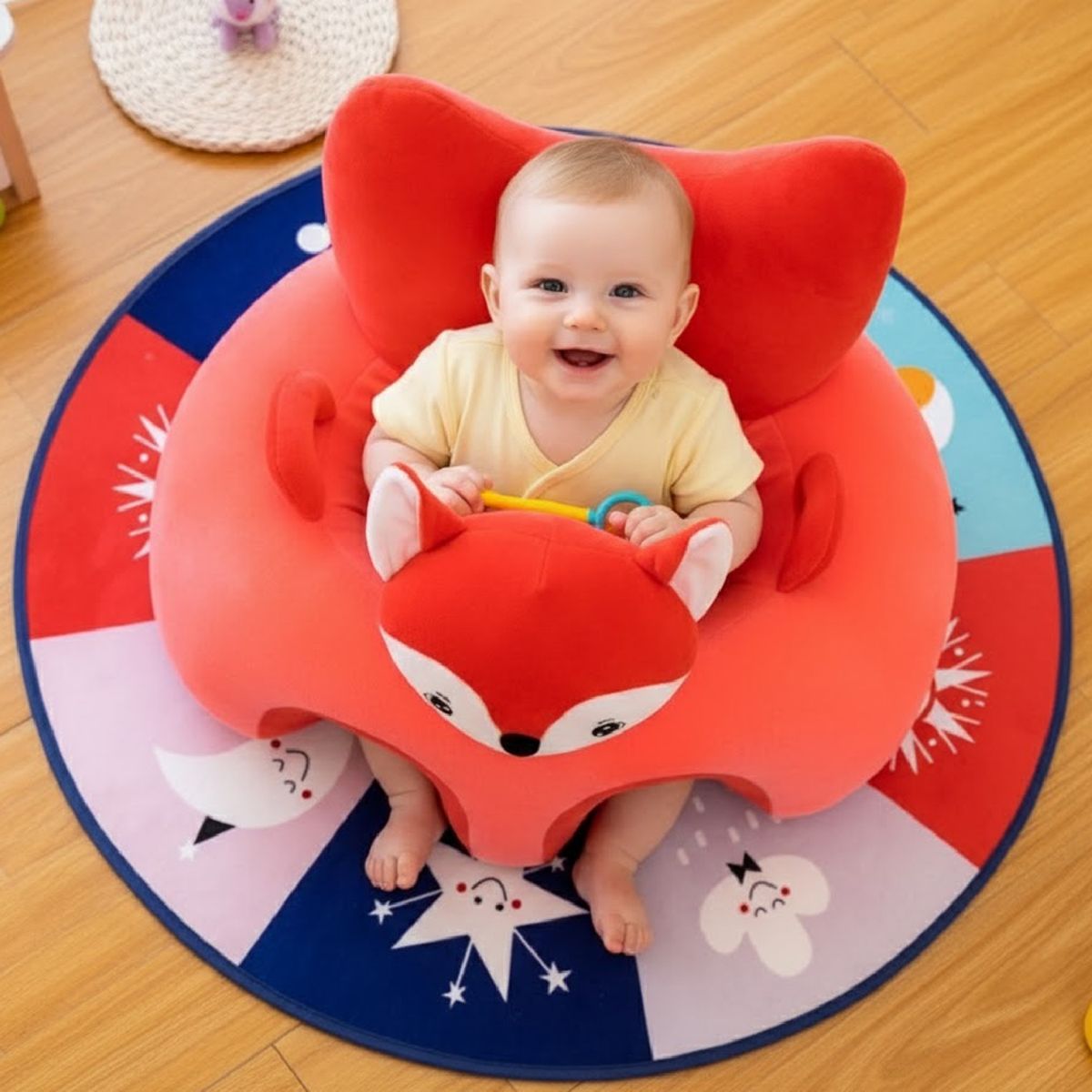 MON PETIT - Cojin Asiento Bebe Seguridad y Apoyo Zorrito