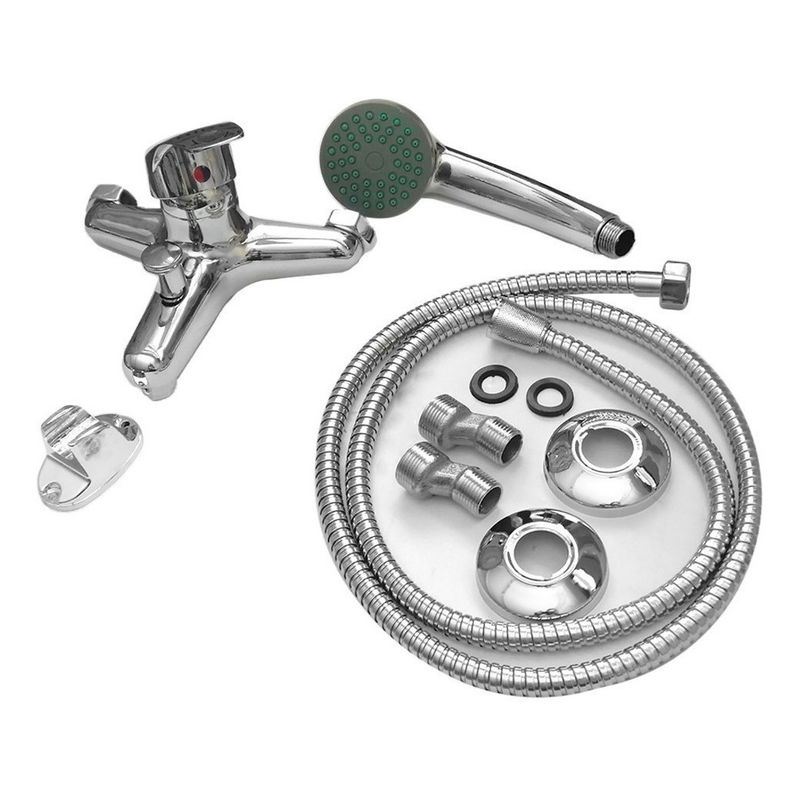 GENERICO - Kit Llave Tina Monomando Cromada Ducha Telefono