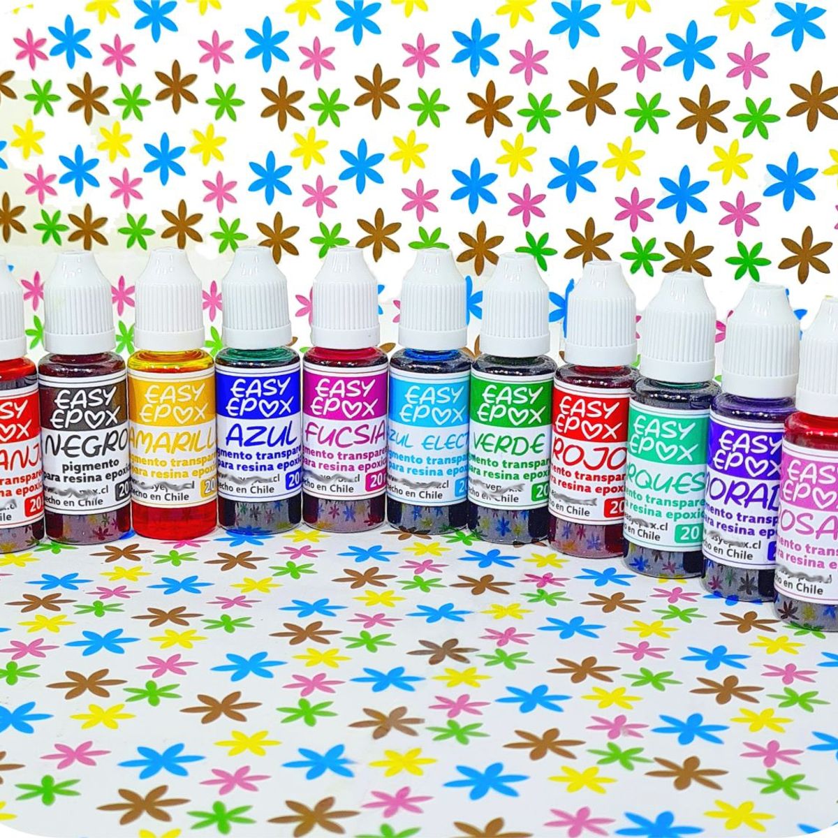 EASY EPOX - Pigmento Transparente Para Resina Epóxica Set Completo