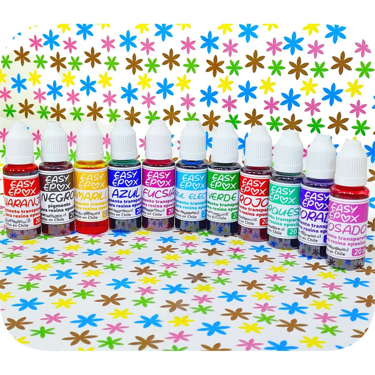 EASY EPOX - Pigmento Transparente Para Resina Epóxica Set Completo