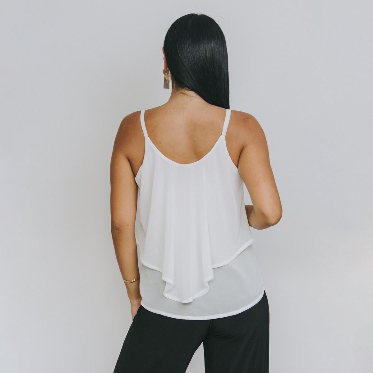 NATALIA SEGUEL - Blusa Cala Larga Blanco Natalia Seguel_.