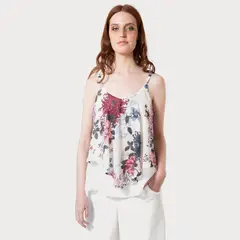 NATALIA SEGUEL - Blusa Cala Larga Flores