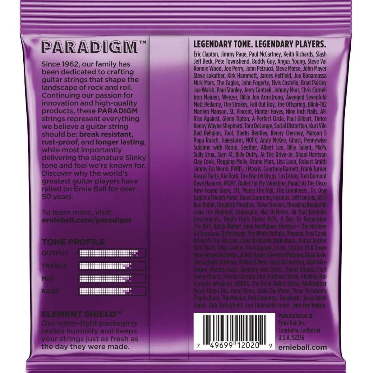 ERNIE BALL - Cuerdas Guitarra Electrica Ernie Ball P02020 - Morado