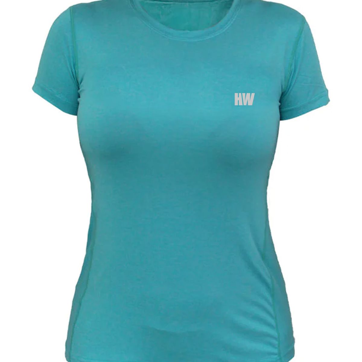 HARDWORK - Polera Dry Fit HW Manga Corta Mujer Turquesa