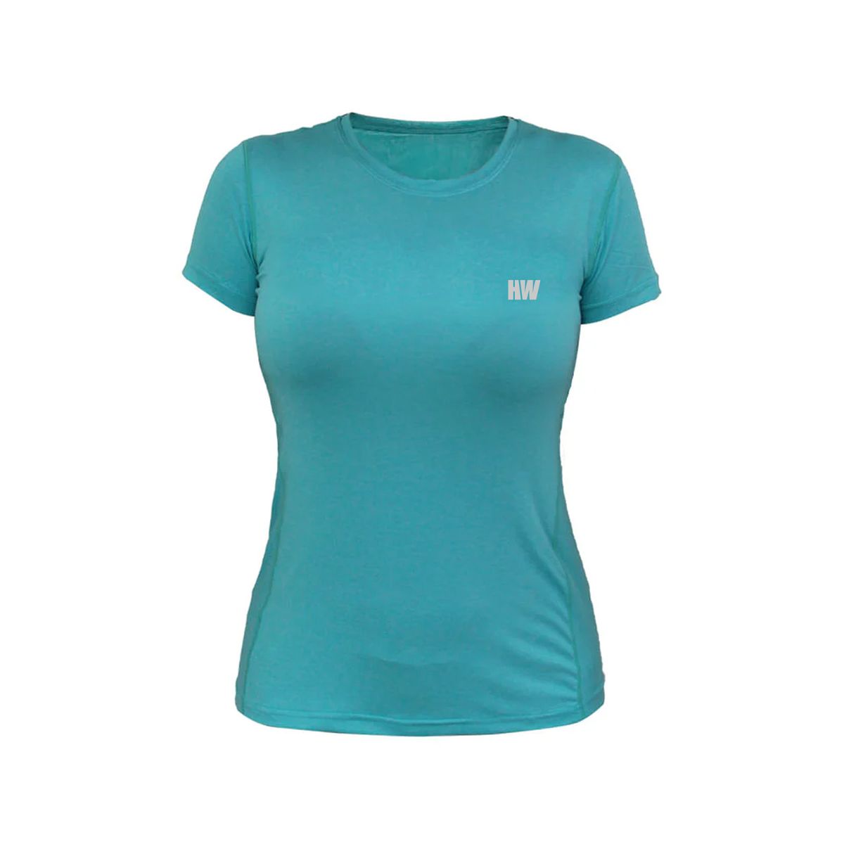HARDWORK - Polera Dry Fit HW Manga Corta Mujer Turquesa