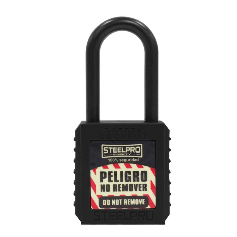 STEELPRO - Candado Steelpro Dieléctrico Negro