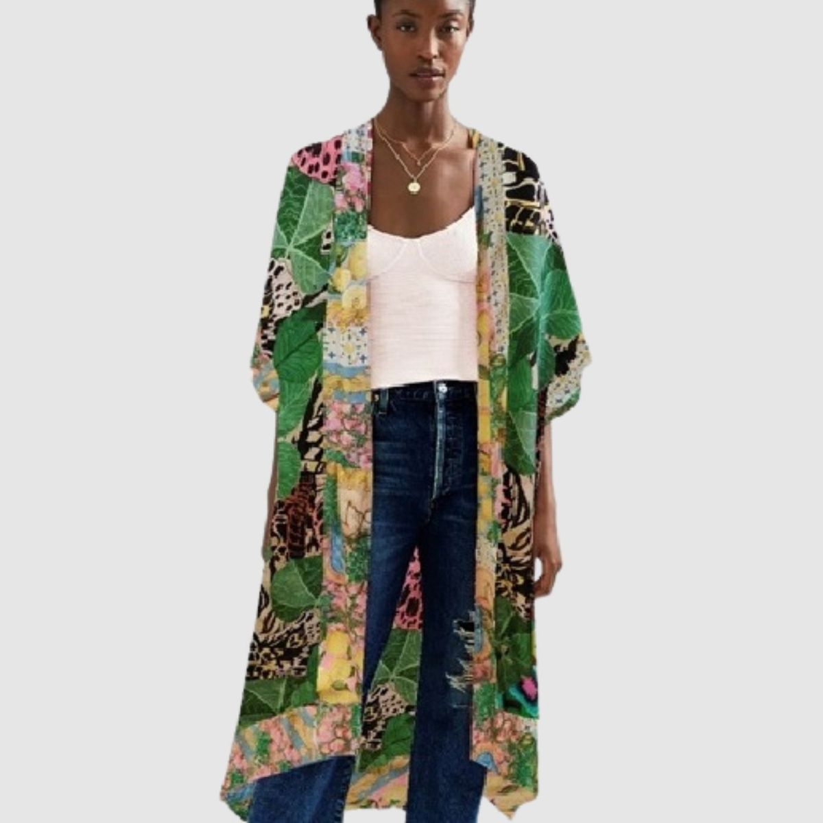 ALDO MARTINS - Kimono Yola Verde Aldo Martins