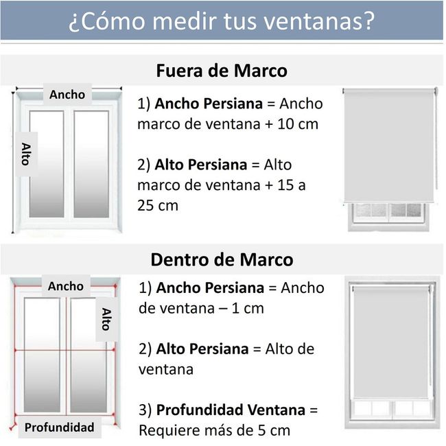 BERTEX - Cortina Roller Blackout Beige 170x240 cm Persiana de altura ajustable