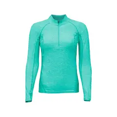 HARDWORK - Polera Dry Fit Hw Manga Larga Mujer Turquesa