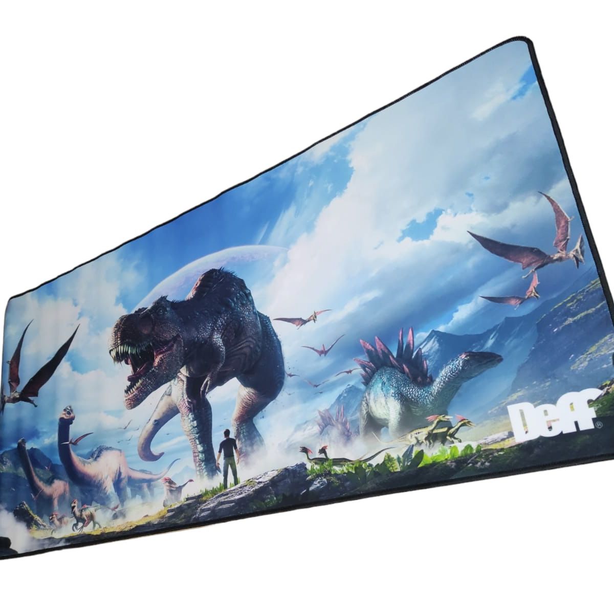 DEFF - Mouse Pad Gamer dinosaurio isla 90x40