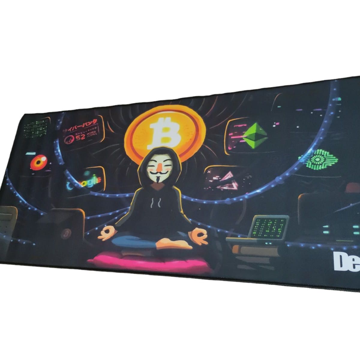 DEFF - Mouse Pad Gamer bit coin gamer 90x40