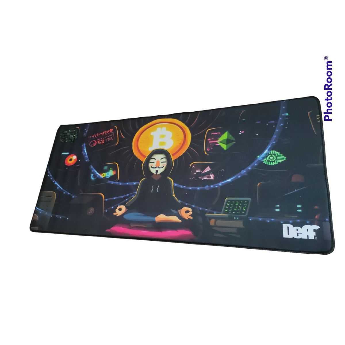 DEFF - Mouse Pad Gamer bit coin gamer 90x40