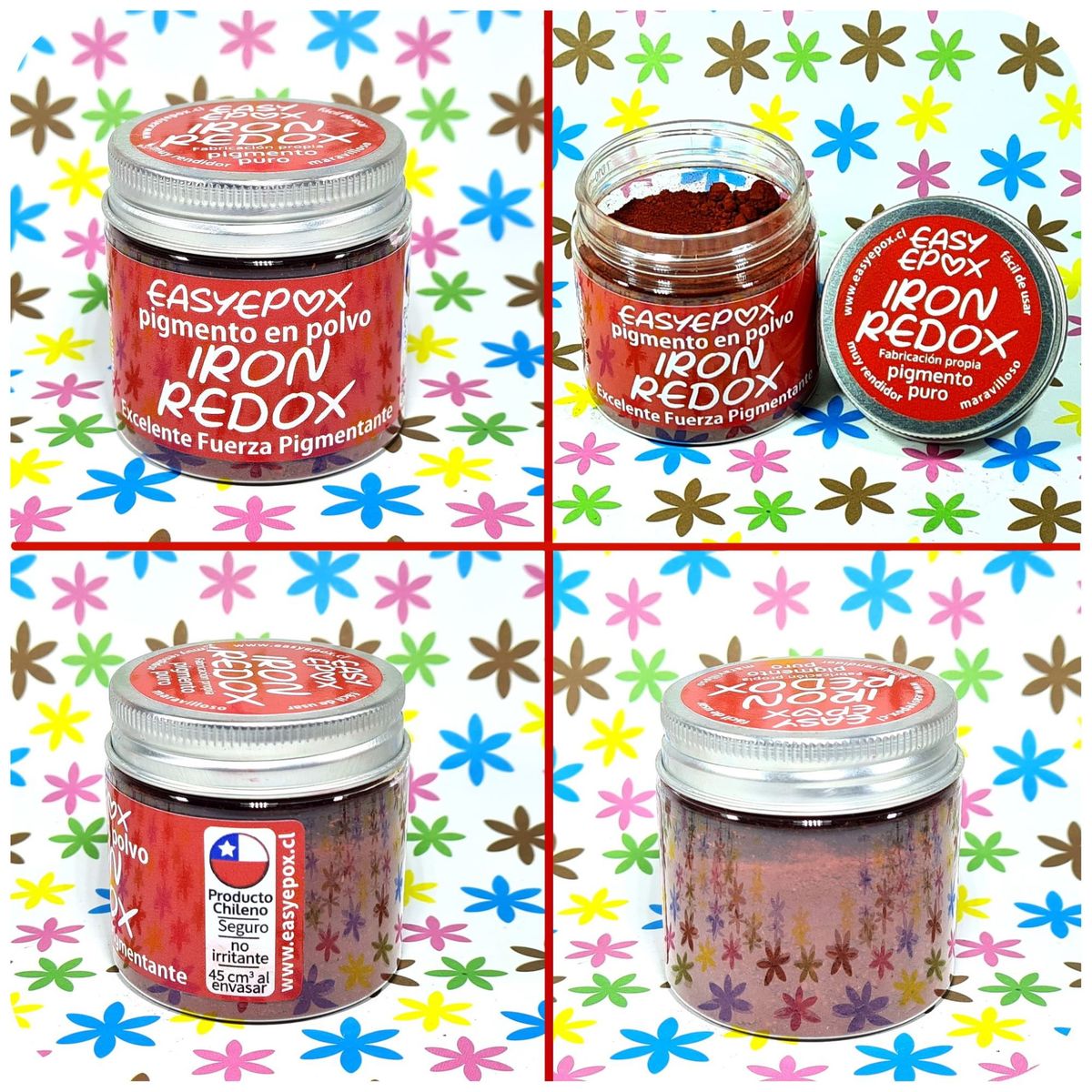 EASY EPOX - Pigmento Rojo Ladrillo Resina Epoxica Velas Jabones Y Más