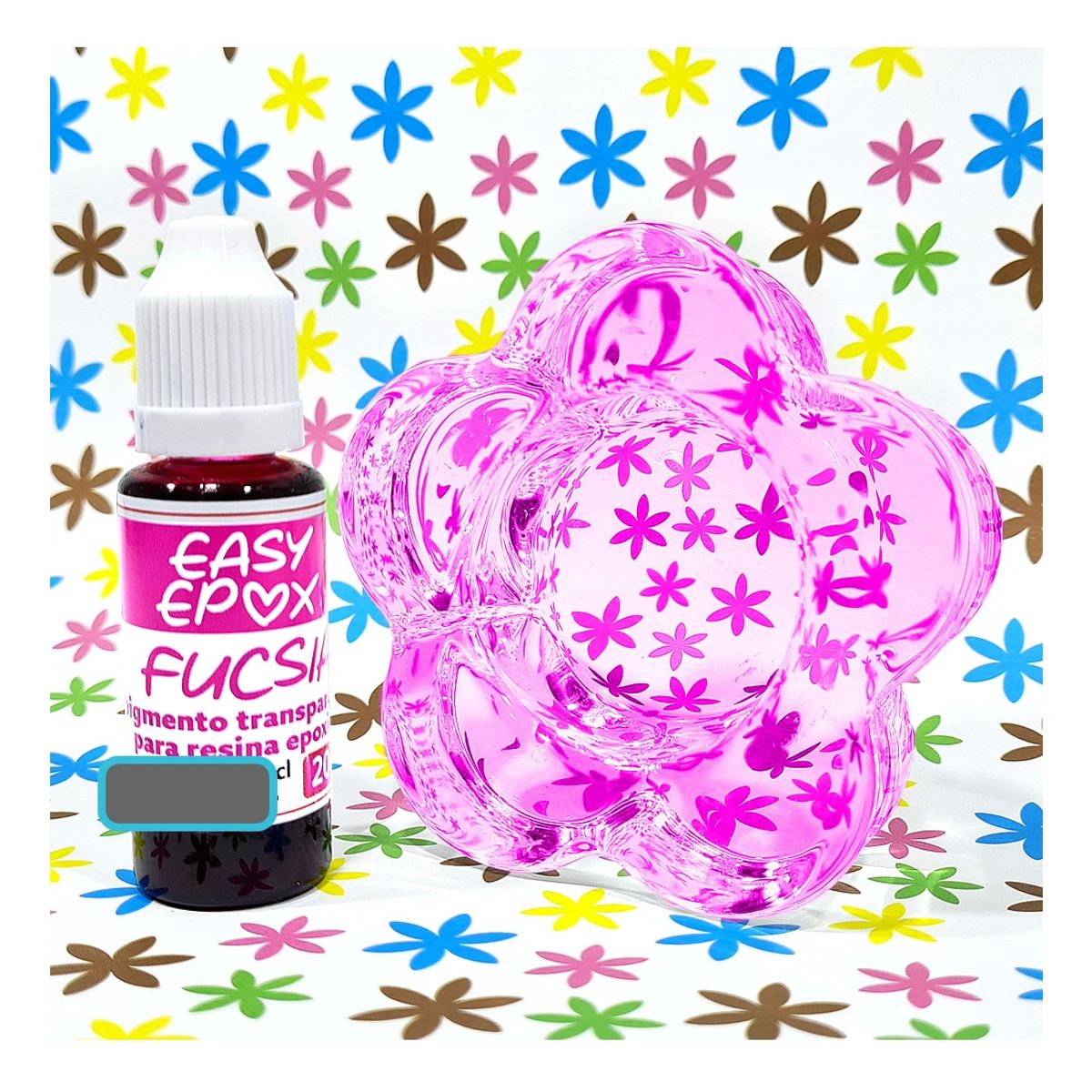 EASY EPOX - Pigmento Transparente Fucsia Para Resina Epóxica Super Color