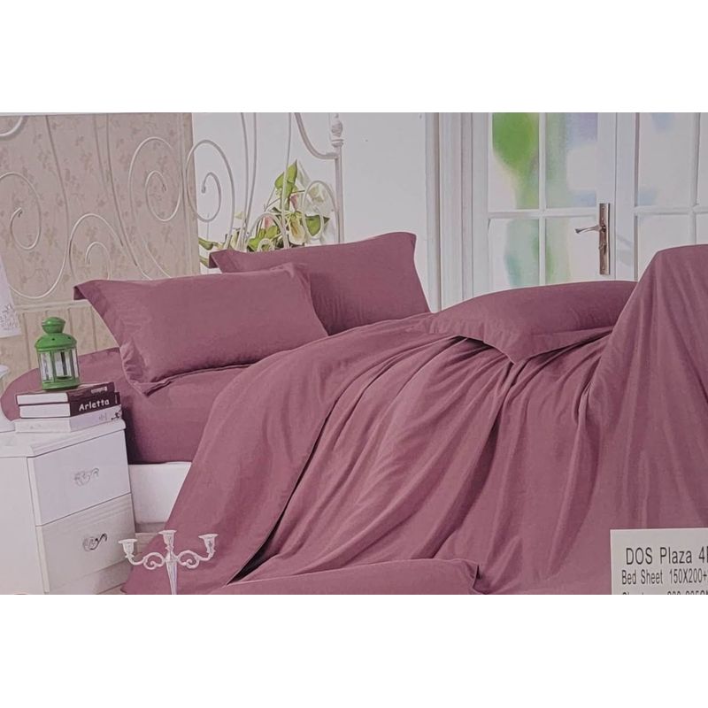 ANGELES DEL HOGAR - Juego De Sabanas King + 2 Fundas D Almohadas Palo Rosa