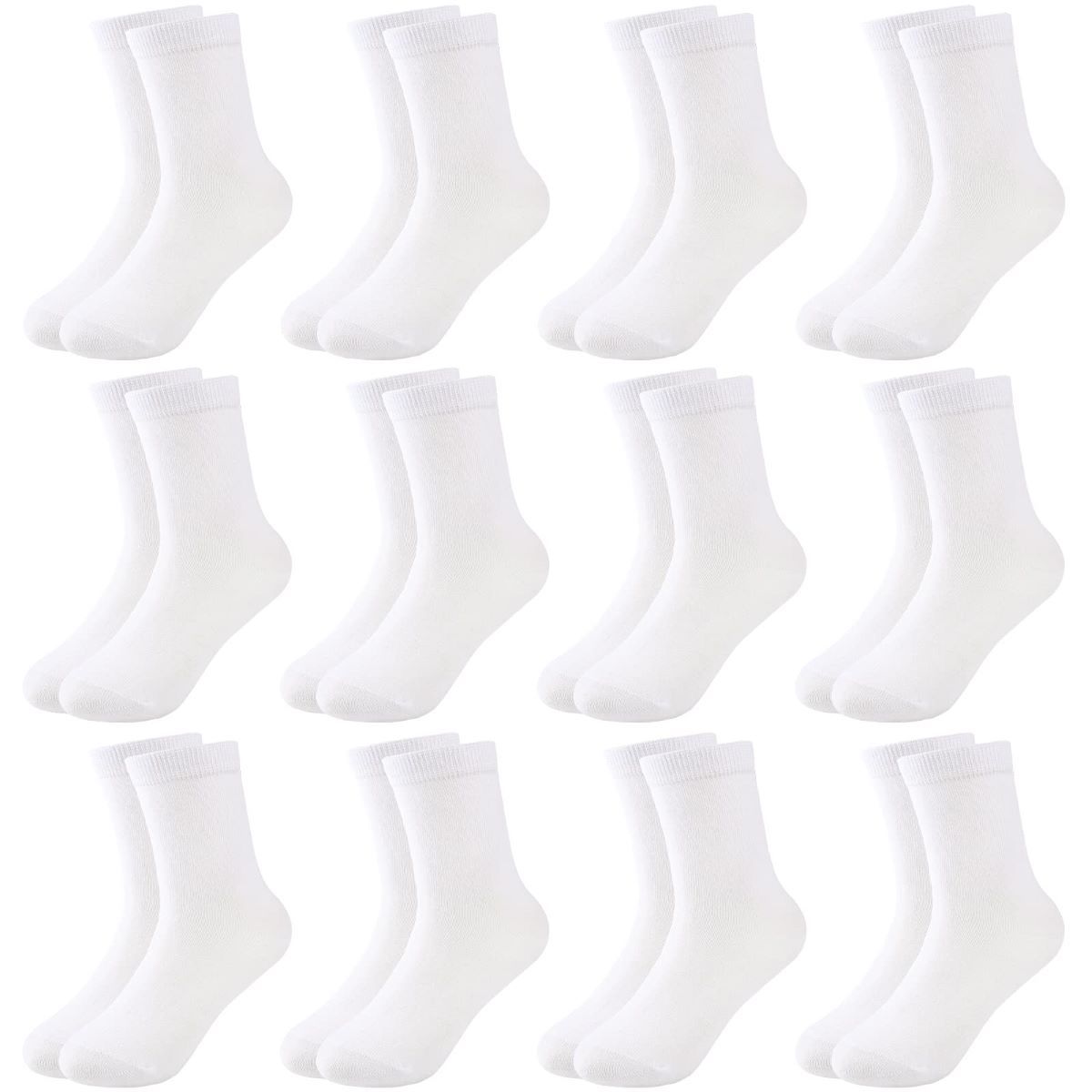 EVERSO - Pack 12 Calcetines Algodón Unisex Niño