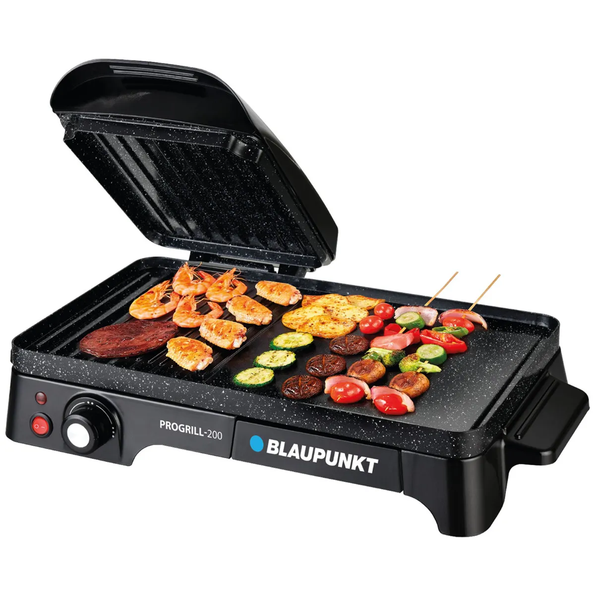Parrilla Eléctrica Antihaderente con Grill BLAUPUNKT, marca BLAUPUNKT - Foto 2
