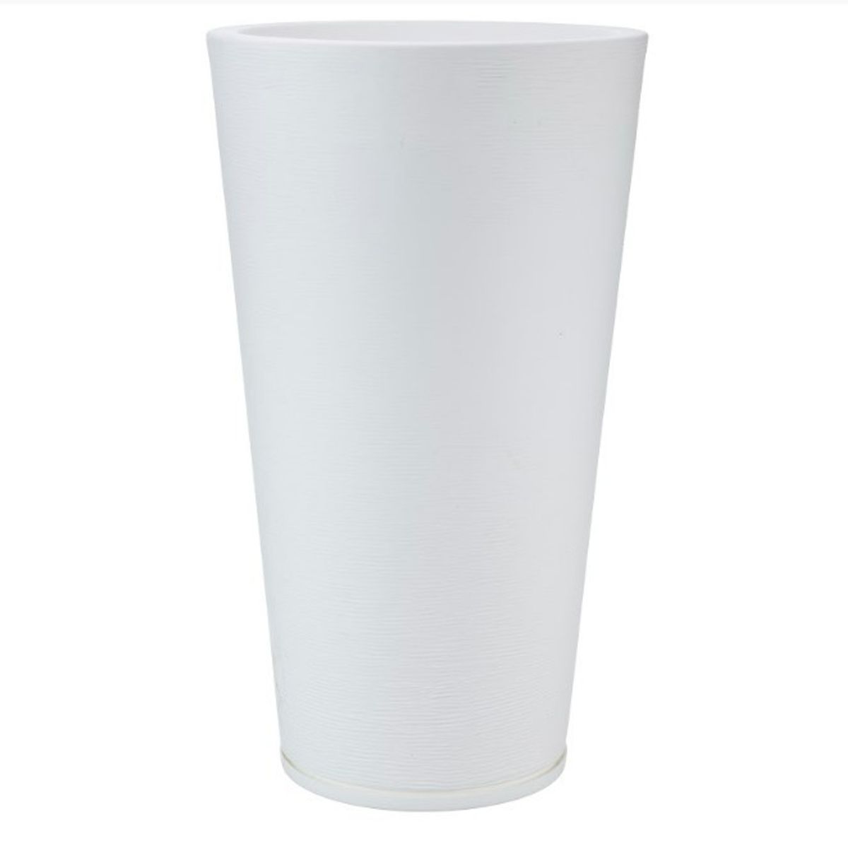 FLORIDIS - MACETERO FLORIDIS BLANCO GENEBRA 80CM ALTO CON PLATO