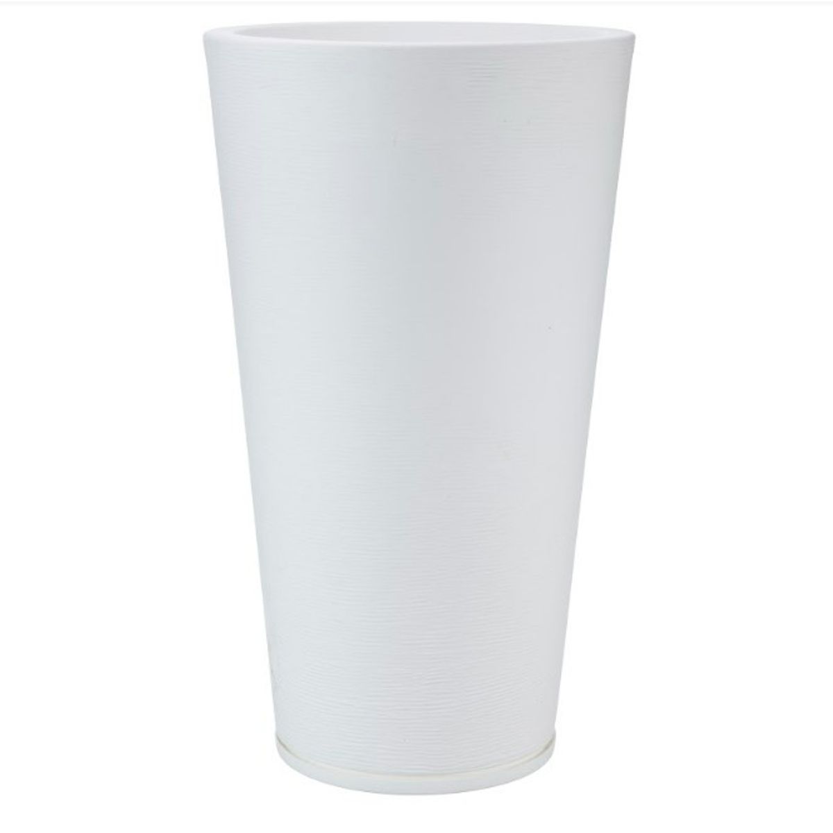 FLORIDIS - MACETERO FLORIDIS BLANCO GENEBRA 80CM ALTO CON PLATO