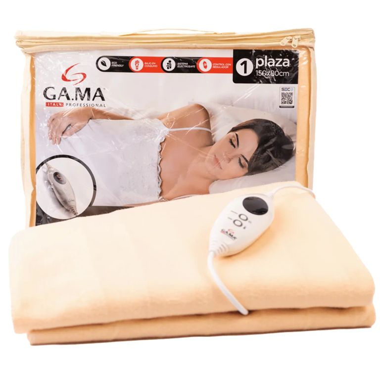 Calienta Cama Single Digital 100% Polyester Lavable