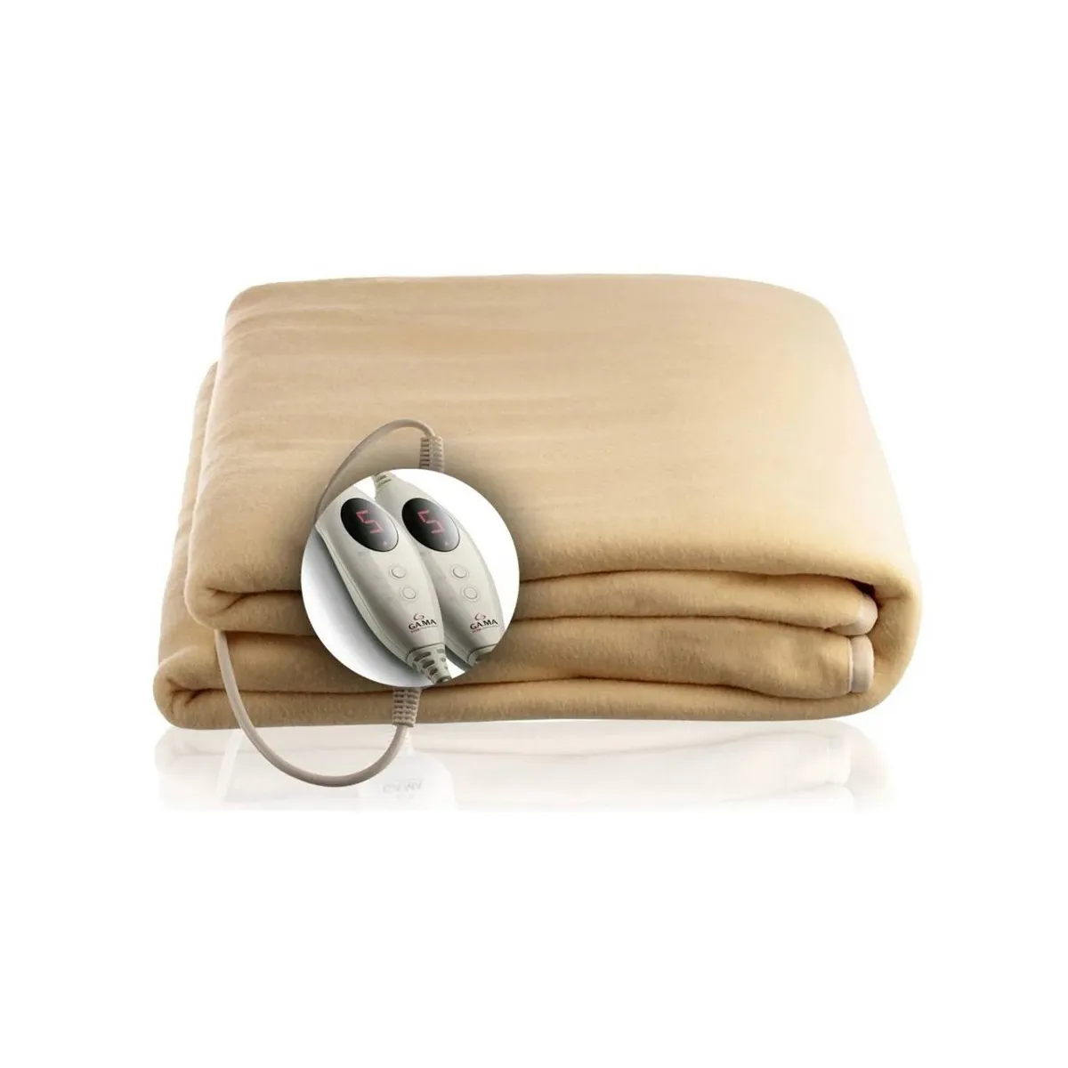 GAMA - Calienta Cama Gama 2 Plazas 100% Polyester Control Digital