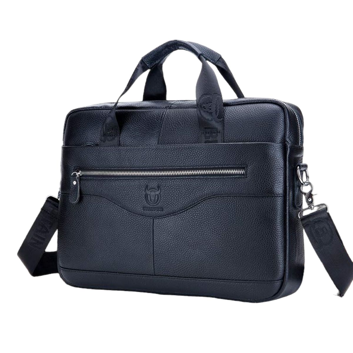 GENERICO - Bolso Maletín Cuero Genuino Bull Captain Mod Wave