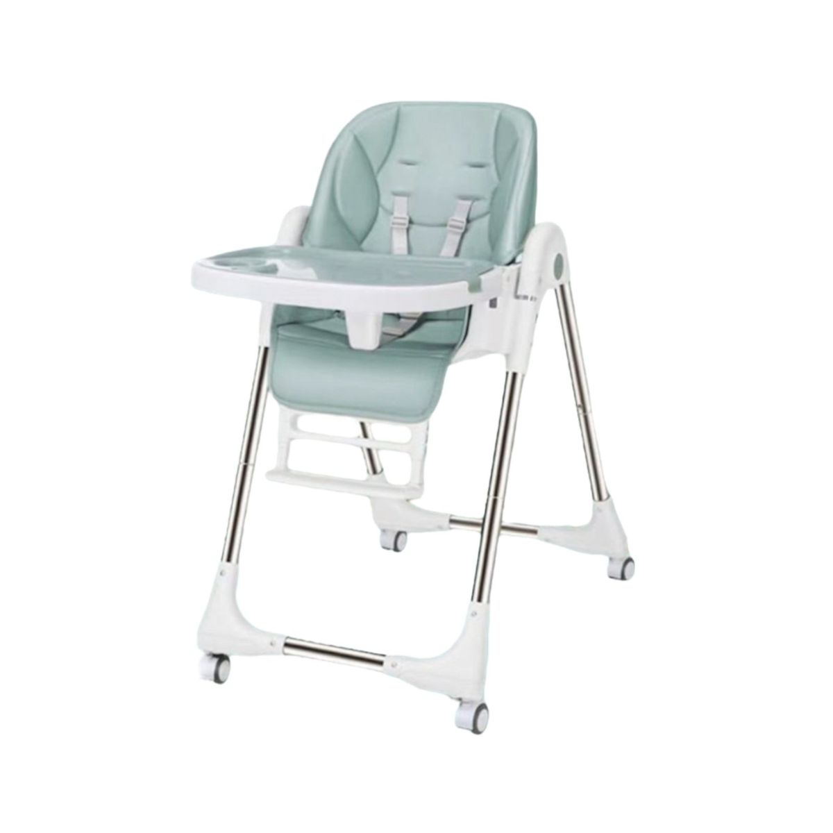 LUBABYCAS - Silla De Comer Multiposiciones Plegable Verde Lubabycas