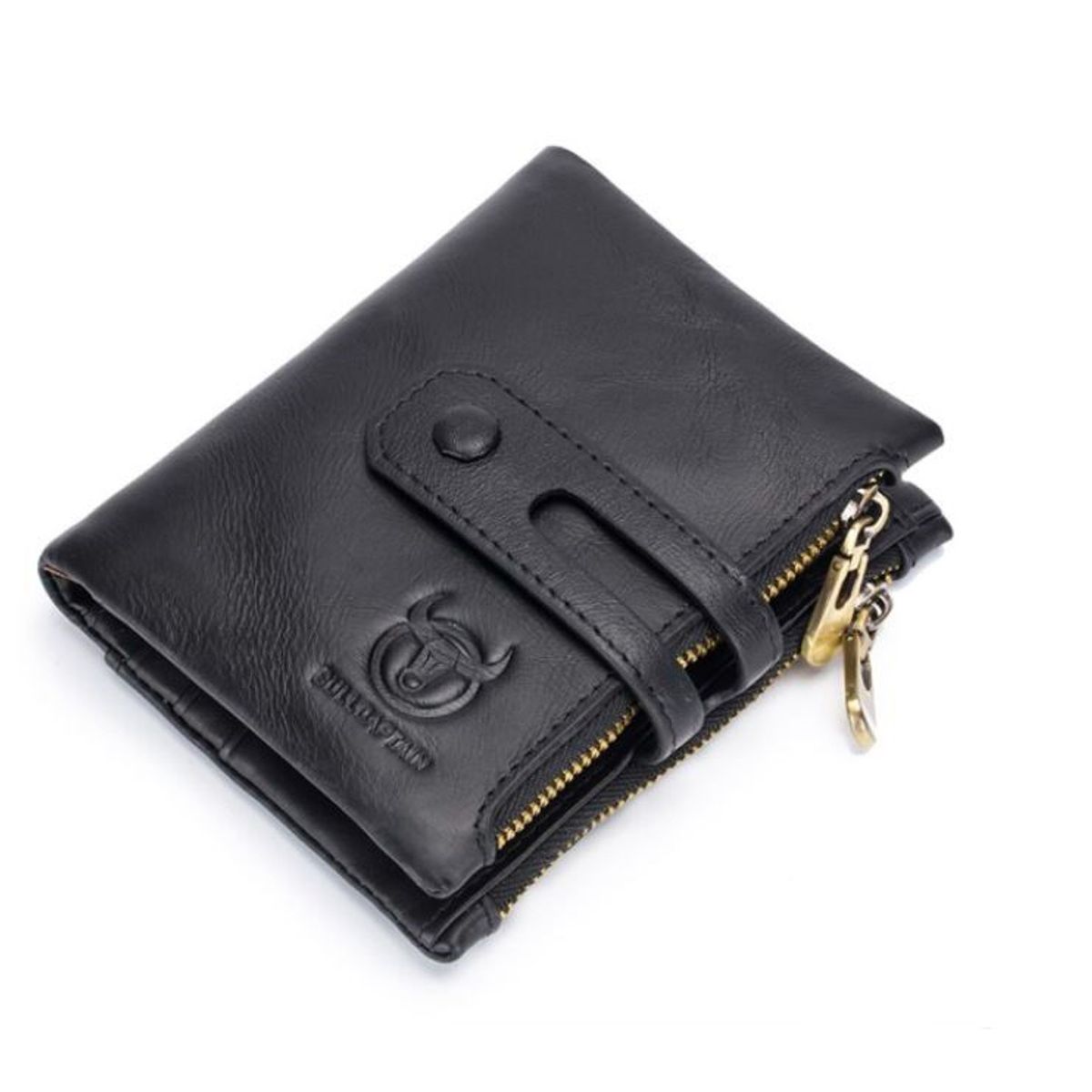 GENERICO - Billetera Hombre Cuero Genuino Lujo Bull Captain Mod Beast