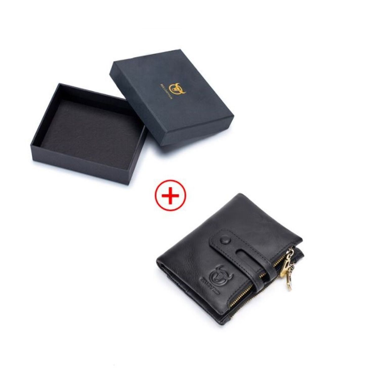 GENERICO - Billetera Hombre Cuero Genuino Lujo Bull Captain Mod Beast