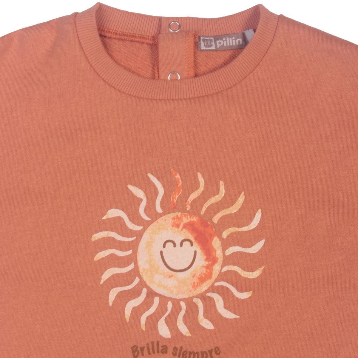 PILLIN - Polerón Bebe Niño Terracota Pillin PILLIN