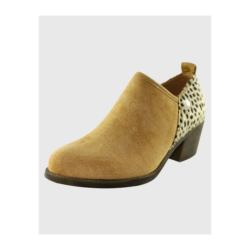 DINASTELLA - Zapato furry bajo Camel Danicolle