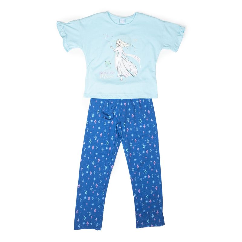 DISNEY - Pijama Niña Frozen Holiday Azul Disney
