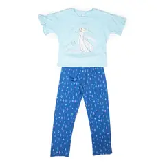 DISNEY - Pijama Niña Frozen Holiday Azul