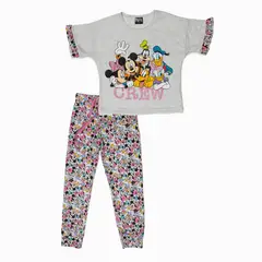 DISNEY - Pijama Niña Mickey Crew Blanco