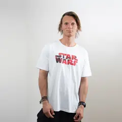 STAR WARS - Polera Hombre Personajes Blanco