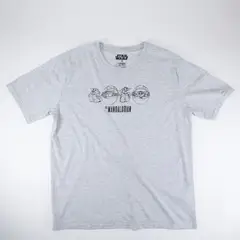 STAR WARS - Polera Hombre Grogu Carro Gris