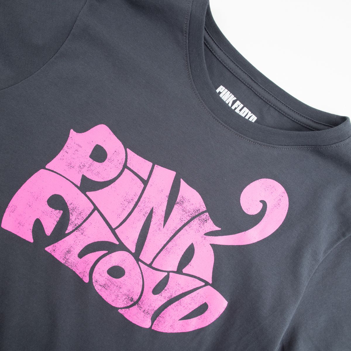 PINK FLOYD - Polera Mujer YOU Pink Floyd Logo Gris