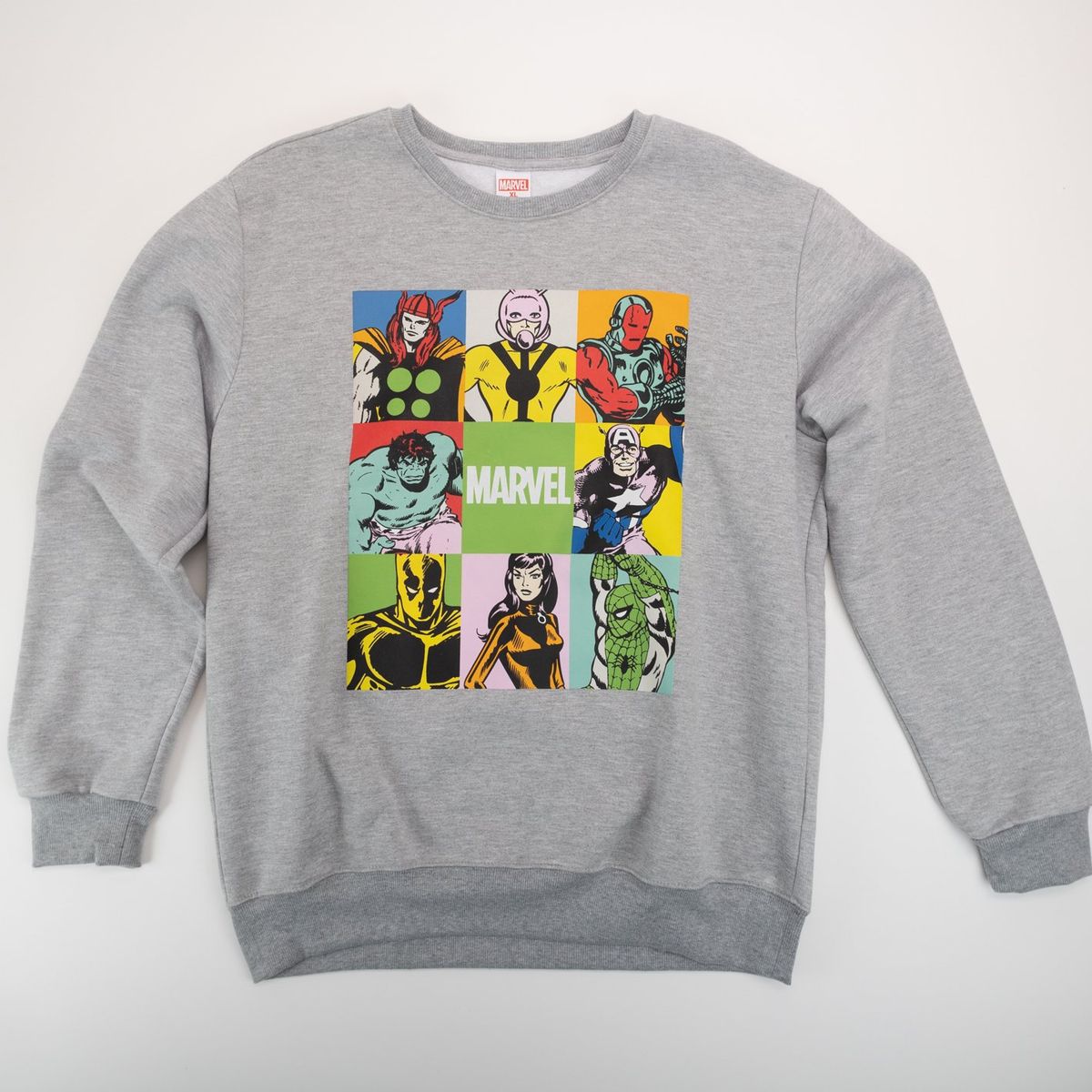 MARVEL - Poleron Hombre YOU Marvel Avengers Gris