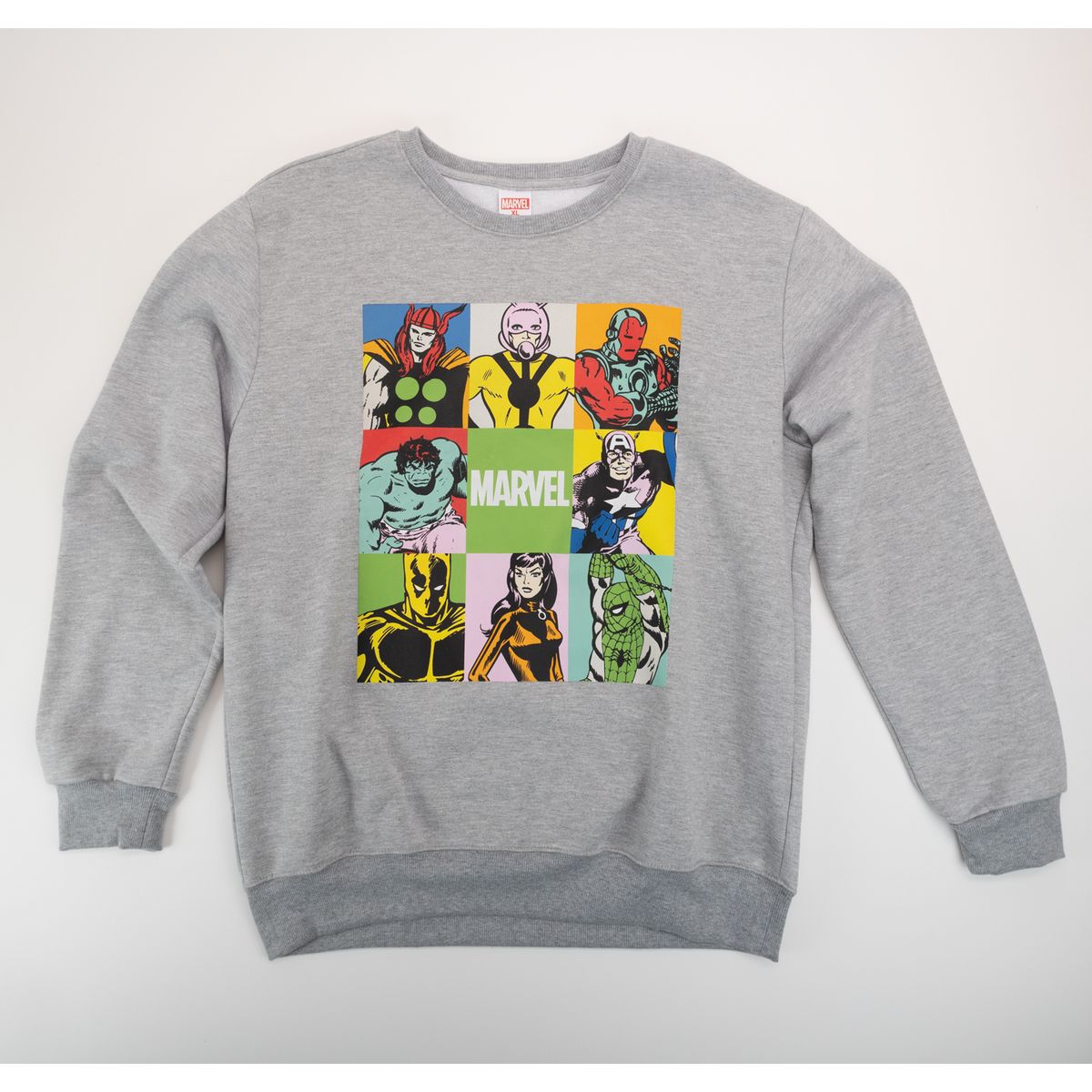 MARVEL - Poleron Hombre YOU Marvel Avengers Gris