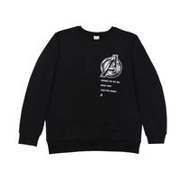 Poleron Hombre Avengers Logo Negro