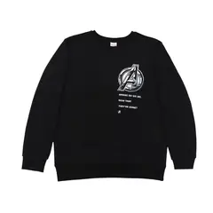 MARVEL - Poleron Hombre Avengers Logo Negro