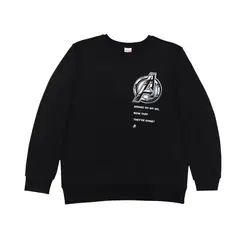 MARVEL - Poleron Hombre Avengers Logo Negro